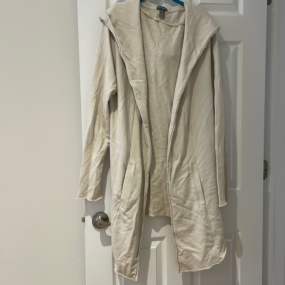 Men’s hooded beige cardigan